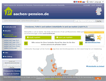 Tablet Screenshot of aachen-pension.de